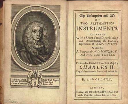 Title page of Samuel Morland
